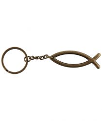 image:Image Přívěšek na klíče ryba obrys mosaz