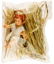 image:Image Ježíšek na slámě, ručně zdobený, 9,5 cm