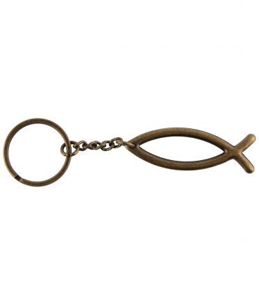 image:Image Přívěšek na klíče ryba obrys mosaz