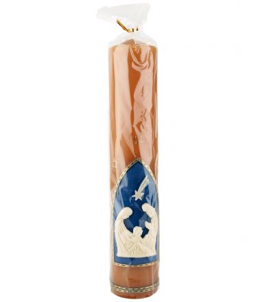 image:Image Svíce - reliéf Svatá Rodina včelí vosk 33 cm