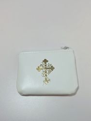 image:Image Pouzdro na růženec bílé kříž s ratolestí