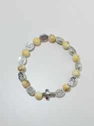 image:Image Náramek desátek Boží Milosrdenství - korálek pískový žíhaný