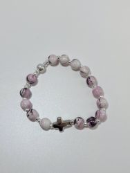 image:Image Náramek desátek, fialově žíhaný