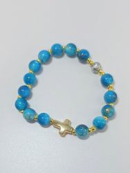 image:Image Náramek desátek, gumička, korálek tyrkys