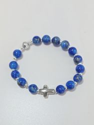 image:Image Náramek desátek, gumička, modrý žíhaný