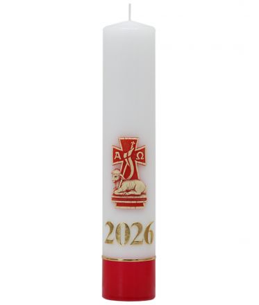 image:Image Svíce velikonoční, bílá, beránek + letopočet