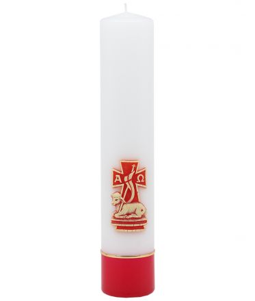 image:Image Svíce velikonoční bílá, beránek