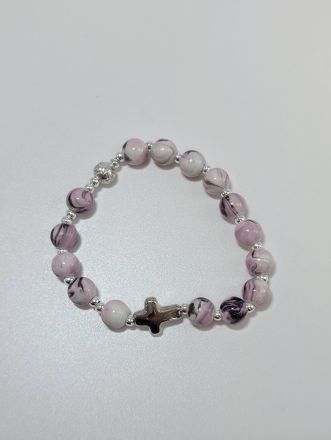 image:Image Náramek desátek, fialově žíhaný