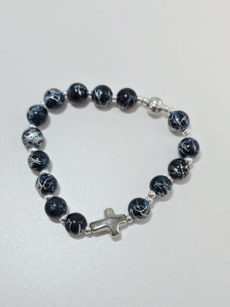 image:Image Náramek desátek, černý žíhaný