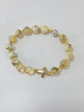 image:Image Náramek desátek, gumička, pískový žíhaný