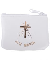image:Image Pouzdro na růženec bílé AVE MARIA
