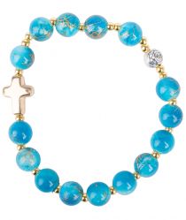 image:Image Náramek desátek, gumička, korálek tyrkys