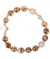 image:Image Náramek desátek, gumička, medový žíhaný