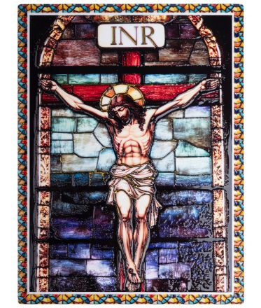 image:Image Ježíš na kříži - keramický obraz
