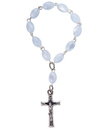image:Image Růženec desátek, perleť světle modrý
