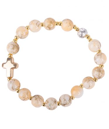 image:Image Náramek desátek, gumička, pískový žíhaný