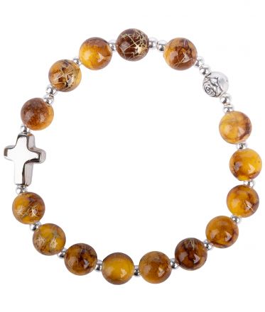 image:Image Náramek desátek, medový žíhaný