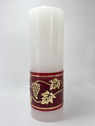 image:Image Svíce oltářní - dolní lem s klasy a hrozny 21 cm