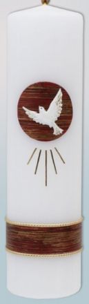 image:Image Svíce svatodušní s reliéfem, 22 cm