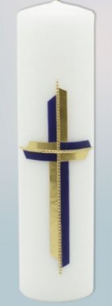 image:Image Svíce oltářní s reliéfem, fialová