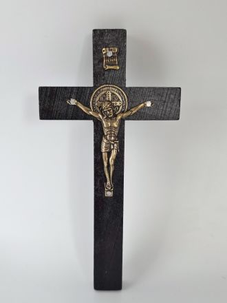 image:Image Kříž na zeď - medailka Benedikt 28cm