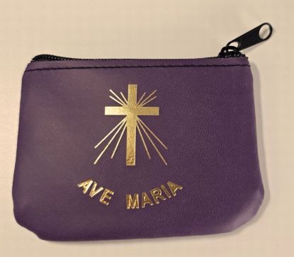 image:Image Pouzdro na růženec - fialové AVE MARIA