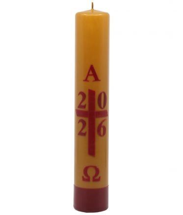 image:Image Svíce velikonoční - paškál rodinný medový 0,5 kg