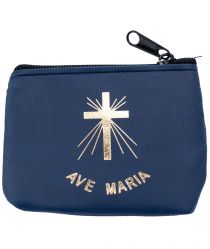image:Image Pouzdro na růženec - modré AVE MARIA