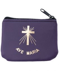 image:Image Pouzdro na růženec - fialové AVE MARIA
