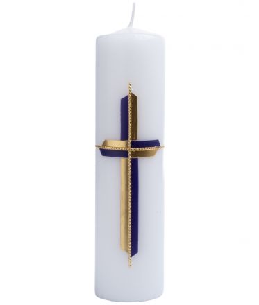 image:Image Svíce oltářní s reliéfem, fialová