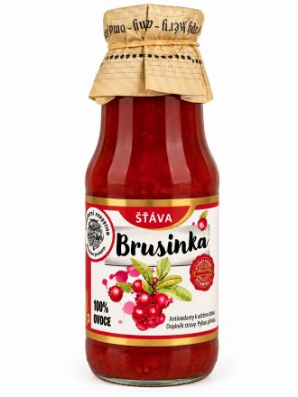 image:Image Šťáva z čerstvých brusinek s dužinou